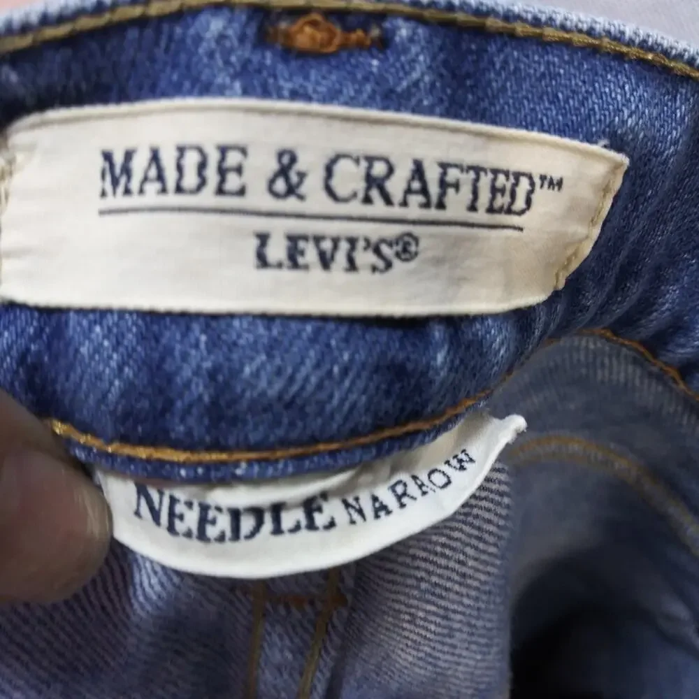 Levi's Made and Crafted Needle Narrow Men's Blue Jeans Size  30 x 32